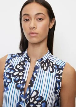 Marc O'Polo Sleeveless Mini Dress With A Floral Print Made Of Crisp Cotton Voile -Marc O'Polo Verkäufe 626ea06e4831dc76b237521a9c4a4b99