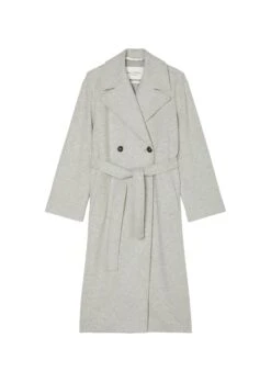 Marc O'Polo Coat With Waist Belt Made From Compact Knitted Quality -Marc O'Polo Verkäufe 67935667bc6daf0378aa9d97a85b2d9c
