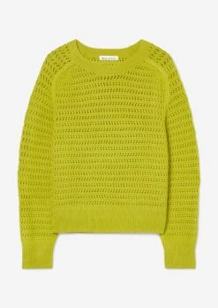 Marc O'Polo Crewneck Jumper With Openwork Pattern, Cropped Made From Pure New Wool -Marc O'Polo Verkäufe 6800251c83f0d13f231a3ad0b6fcc468