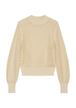 Marc O'Polo Openwork Knit Jumper In A Slim Fit Made Of An Organic Cotton And Linen Blend -Marc O'Polo Verkäufe 684027464d36bc970fc627e64b54b664