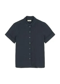 Marc O'Polo Short Sleeve Linen Blouse In An Exciting Mix Of Materials -Marc O'Polo Verkäufe 69c249edcd48bee2af54623d3a0d0ad5