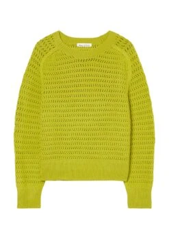 Marc O'Polo Crewneck Jumper With Openwork Pattern, Cropped Made From Pure New Wool -Marc O'Polo Verkäufe 6a1162289af17528d722dfee78b0ef23