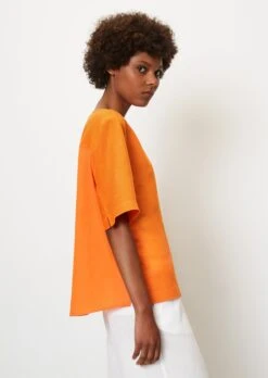 Marc O'Polo Linen Blouse Top Back Made Of Cotton Voile -Marc O'Polo Verkäufe 6b3f58db78ae549e746e5f0c3651098f