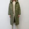 Marc O'Polo Lightweight Quilted Coat With A Detachable Hood, Regular Fit With Recycled Materials