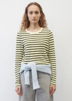 Marc O'Polo Striped Medium-weight Slub Jersey Long Sleeve Top, Regular Fit Made Of Organic Cotton -Marc O'Polo Verkäufe 6d4352db03cca5cd7b844ac9c18445c6