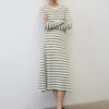 Marc O'Polo Striped Waffle Jersey Dress From LENZING™ ECOVERO™