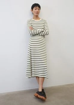 Marc O'Polo Striped Waffle Jersey Dress From LENZING™ ECOVERO™