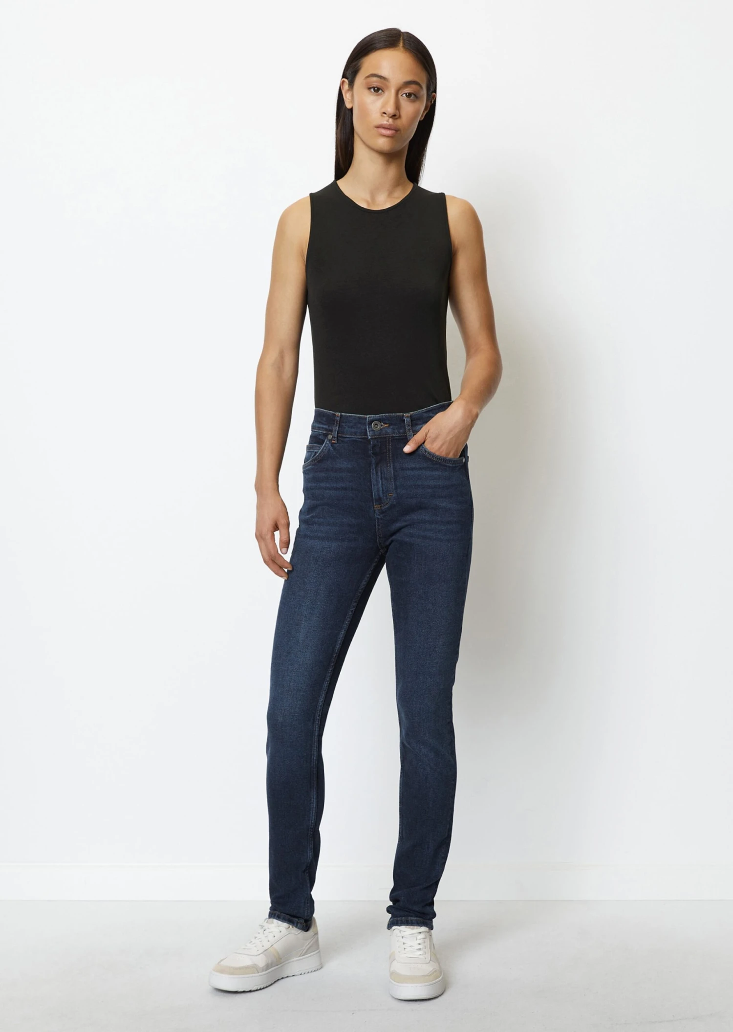 Marc O'Polo SKARA High-waisted Skinny Jeans Made Of Recycled Cotton 3 Marc O'Polo SKARA High-waisted Skinny Jeans Made Of Recycled Cotton
