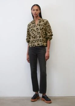 Marc O'Polo Blouse With All-over Print Made Of Paper Touch Poplin -Marc O'Polo Verkäufe 71b490d34ee57d7c5b13effce6679b51
