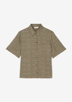 Marc O'Polo Flowing Printed Short-sleeved Blouse Made From Viscose Twill -Marc O'Polo Verkäufe 72f86b1b2b7bcf1af983c30ec0388fa4