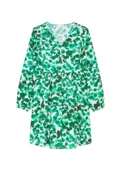 Marc O'Polo Short V-neck Dress With Voluminous Sleeves Made Of An Organic Cotton/lyocell Blend -Marc O'Polo Verkäufe 7341e01cc45d2c232be979239f2067e7