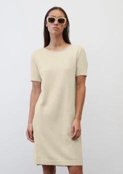 Marc O'Polo Relaxed Short-sleeved Knitted Dress In A Blend Of Organic Cotton, Viscose And Linen -Marc O'Polo Verkäufe 74027efc699ef0f05fc2d5371b7d4c9e
