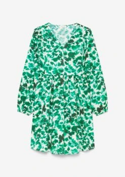 Marc O'Polo Short V-neck Dress With Voluminous Sleeves Made Of An Organic Cotton/lyocell Blend -Marc O'Polo Verkäufe 7562de71048e8c58fb94c4a8a9e61039
