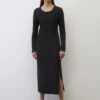 Marc O'Polo Jersey Maxi Dress In A Slim Fit Made Of Stretchy Interlock Jersey
