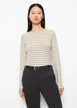 Marc O'Polo Striped Longsleeve Regular From Slub Jersey