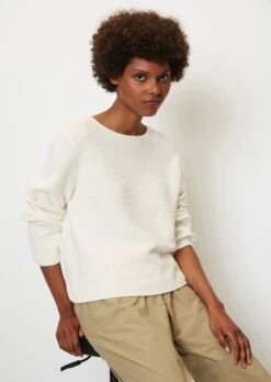 Marc O'Polo Knitted Summer Jumper From Heavy Weight Cotton