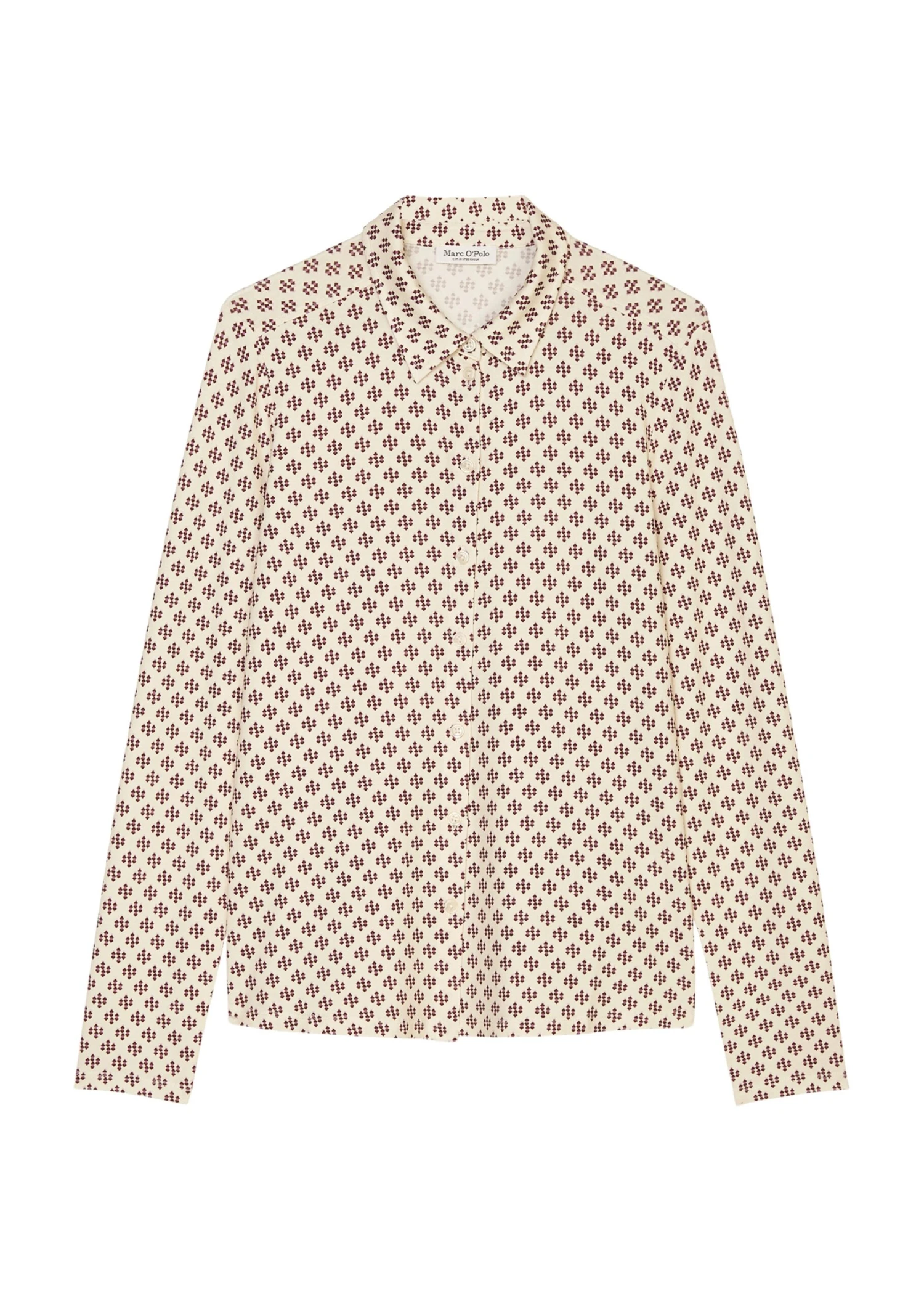 Marc O'Polo Jersey Blouse With An All-over Print In A Regular Fit From LENZING™ ECOVERO™ 10 Marc O'Polo Jersey Blouse With An All-over Print In A Regular Fit From LENZING™ ECOVERO™ – Bild 8