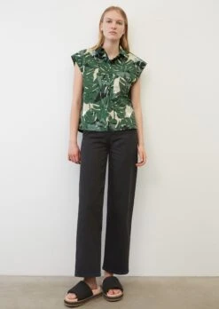 Marc O'Polo Sleeveless Printed Blouse Made Of Cotton Poplin -Marc O'Polo Verkäufe 83b27de9329f85cad077ddd3209da105