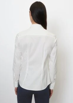 Marc O'Polo Long-sleeved Blouse In Stretch Poplin Fabric -Marc O'Polo Verkäufe 85ff9072453433abcfe9bd0f1a914c68