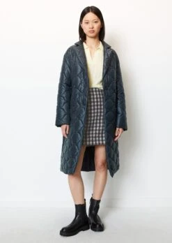 Marc O'Polo Bathrobe Coat Style Quilted Coat Relaxed Made From Recycled Polyester