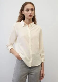 Marc O'Polo Slim Fit Blouse Made Of A Soft Organic Cotton Twill