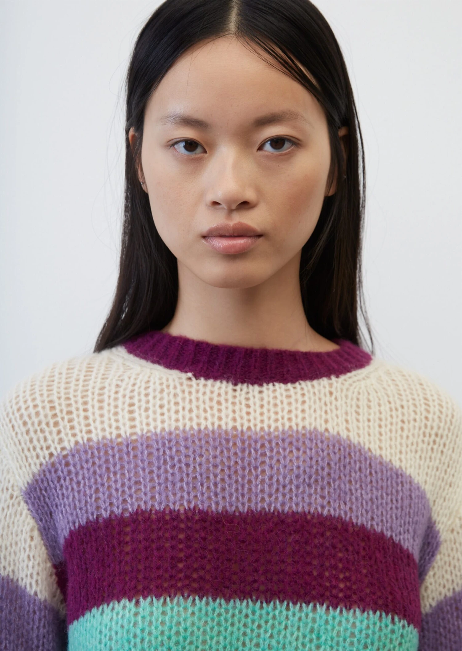 Marc O'Polo Striped Knitted Jumper From Virgin Wool Alpaca Wool Mix 7 Marc O'Polo Striped Knitted Jumper From Virgin Wool Alpaca Wool Mix – Bild 5