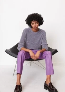 Marc O'Polo Multicoloured Knitted Jumper, Regular Fit In Soft Bouclé Yarn