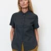 Marc O'Polo Short Sleeve Linen Blouse In An Exciting Mix Of Materials -Marc O'Polo Verkäufe 92c440c7bbf05fe389aebabe44b5071d
