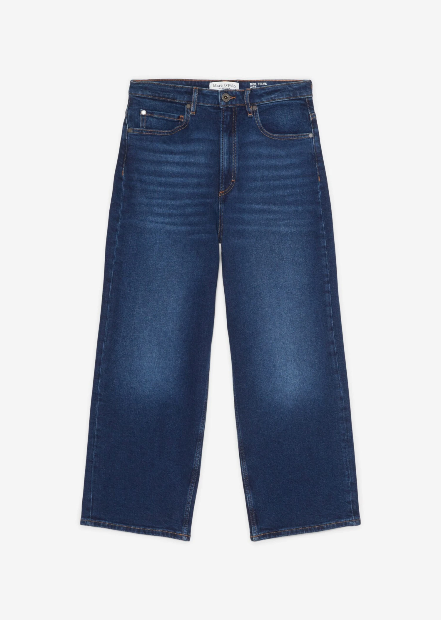 Marc O'Polo Tolva High Waist Cropped Denim Culottes From Organic Cotton Stretch 9 Marc O'Polo Tolva High Waist Cropped Denim Culottes From Organic Cotton Stretch – Bild 7