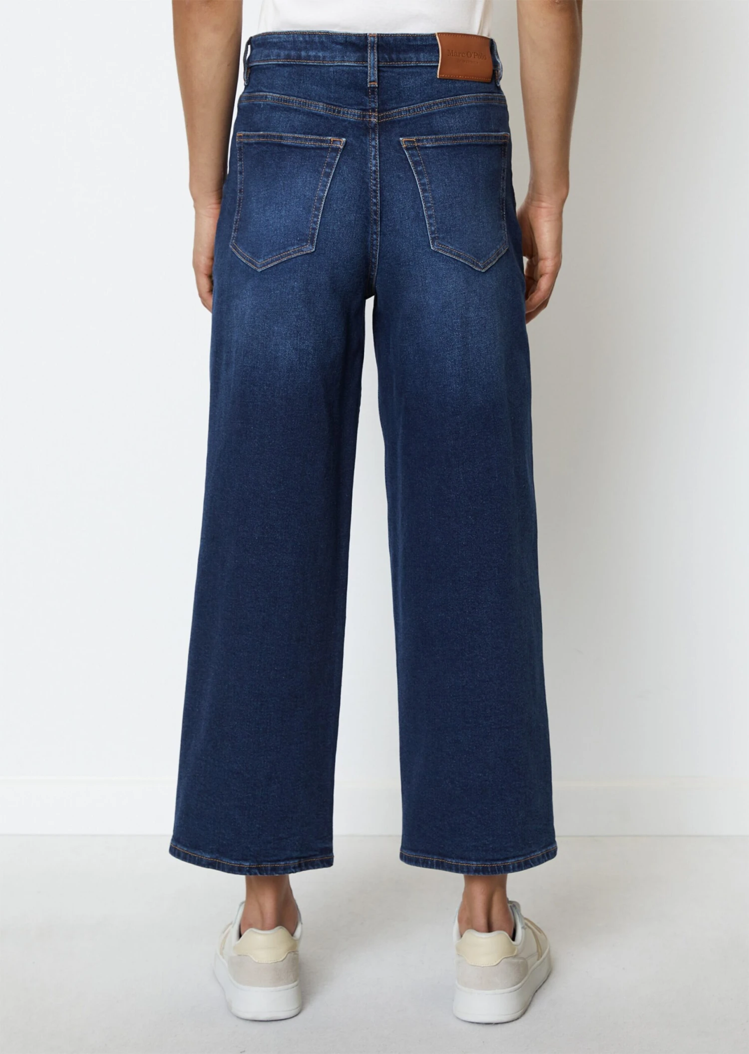 Marc O'Polo Tolva High Waist Cropped Denim Culottes From Organic Cotton Stretch 5 Marc O'Polo Tolva High Waist Cropped Denim Culottes From Organic Cotton Stretch – Bild 3