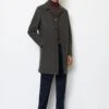Marc O'Polo Wool Coat Regular In Houndstooth Design