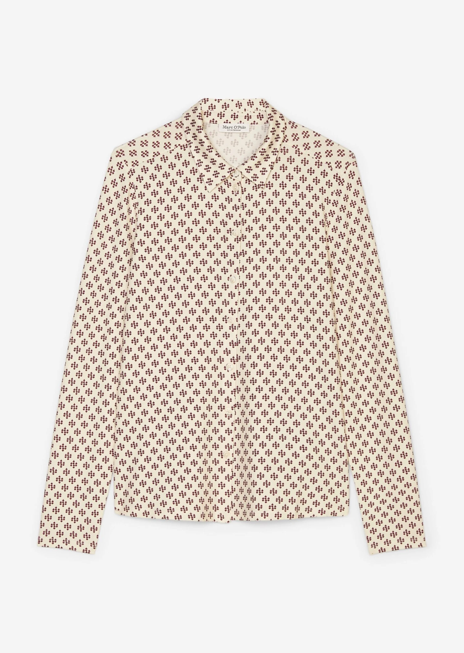 Marc O'Polo Jersey Blouse With An All-over Print In A Regular Fit From LENZING™ ECOVERO™ 9 Marc O'Polo Jersey Blouse With An All-over Print In A Regular Fit From LENZING™ ECOVERO™ – Bild 7