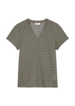 Marc O'Polo Patterned Blouse Top Made Of Lightweight Cotton Voile -Marc O'Polo Verkäufe 9b83217a3af27cd3037208239145a9e3
