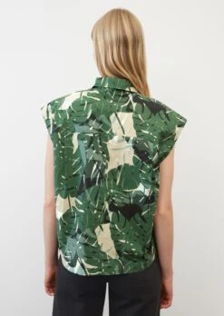 Marc O'Polo Sleeveless Printed Blouse Made Of Cotton Poplin -Marc O'Polo Verkäufe 9d19d99a650953dd3f6f5c6e78ac30ec
