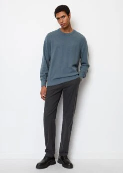 Marc O'Polo Round-neck Jumper In A Regular Fit Made Of A Soft Cotton And New Wool Blend