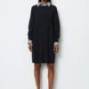 Marc O'Polo Oversize Rib-knit Dress With Fine Ribbed Structure