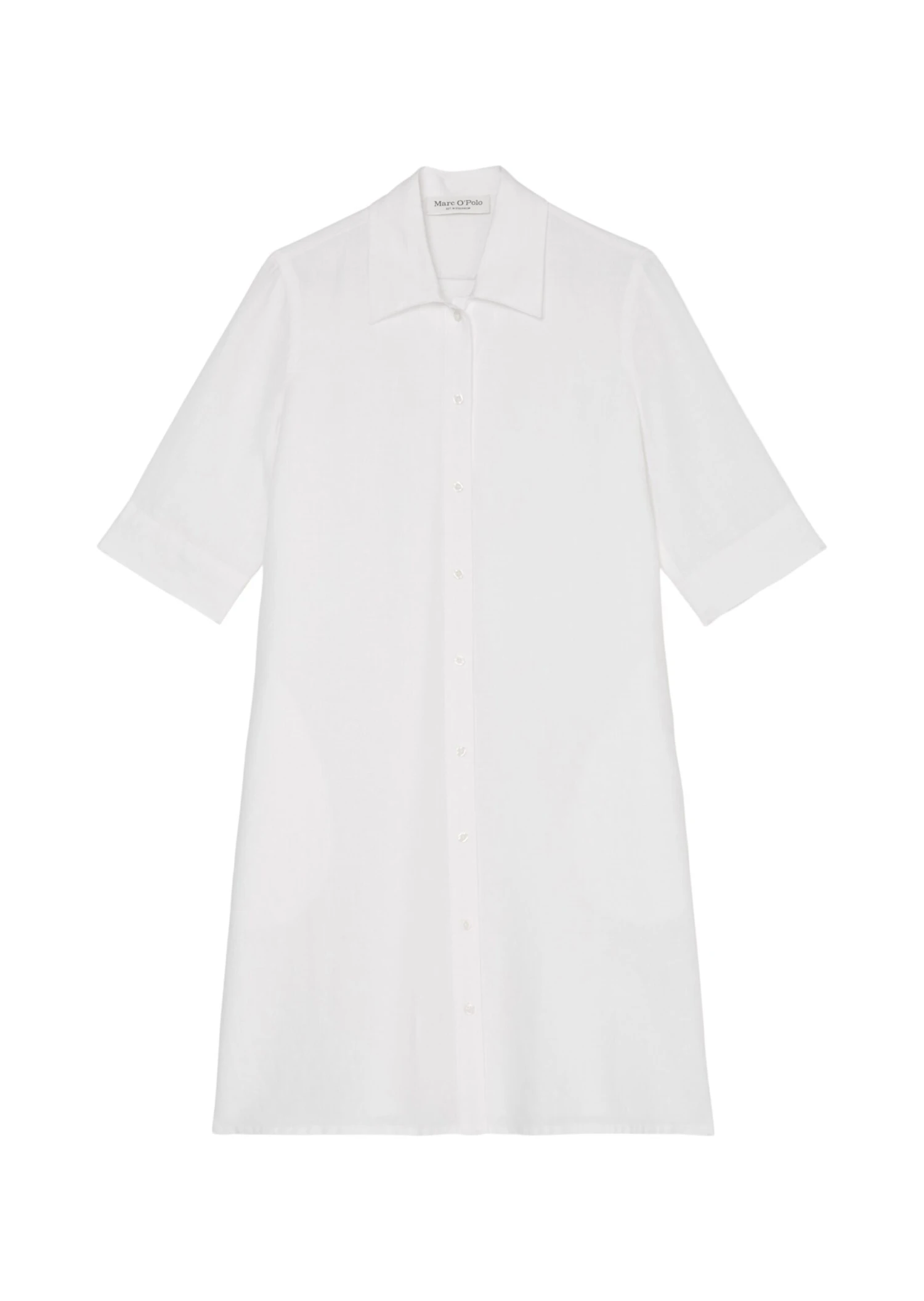 Marc O'Polo Short Linen Shirt Dress With High Slits At The Hem 10 Marc O'Polo Short Linen Shirt Dress With High Slits At The Hem – Bild 8