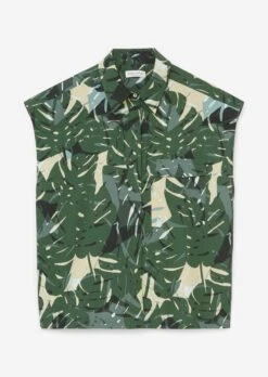 Marc O'Polo Sleeveless Printed Blouse Made Of Cotton Poplin -Marc O'Polo Verkäufe a03db836e33211dd86fd711dcb8a2ab1