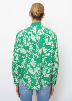 Marc O'Polo Blouse With Voluminous Sleeves In Paper Touch Poplin -Marc O'Polo Verkäufe a1651a85123f859aeada9d12b4fe0d4b