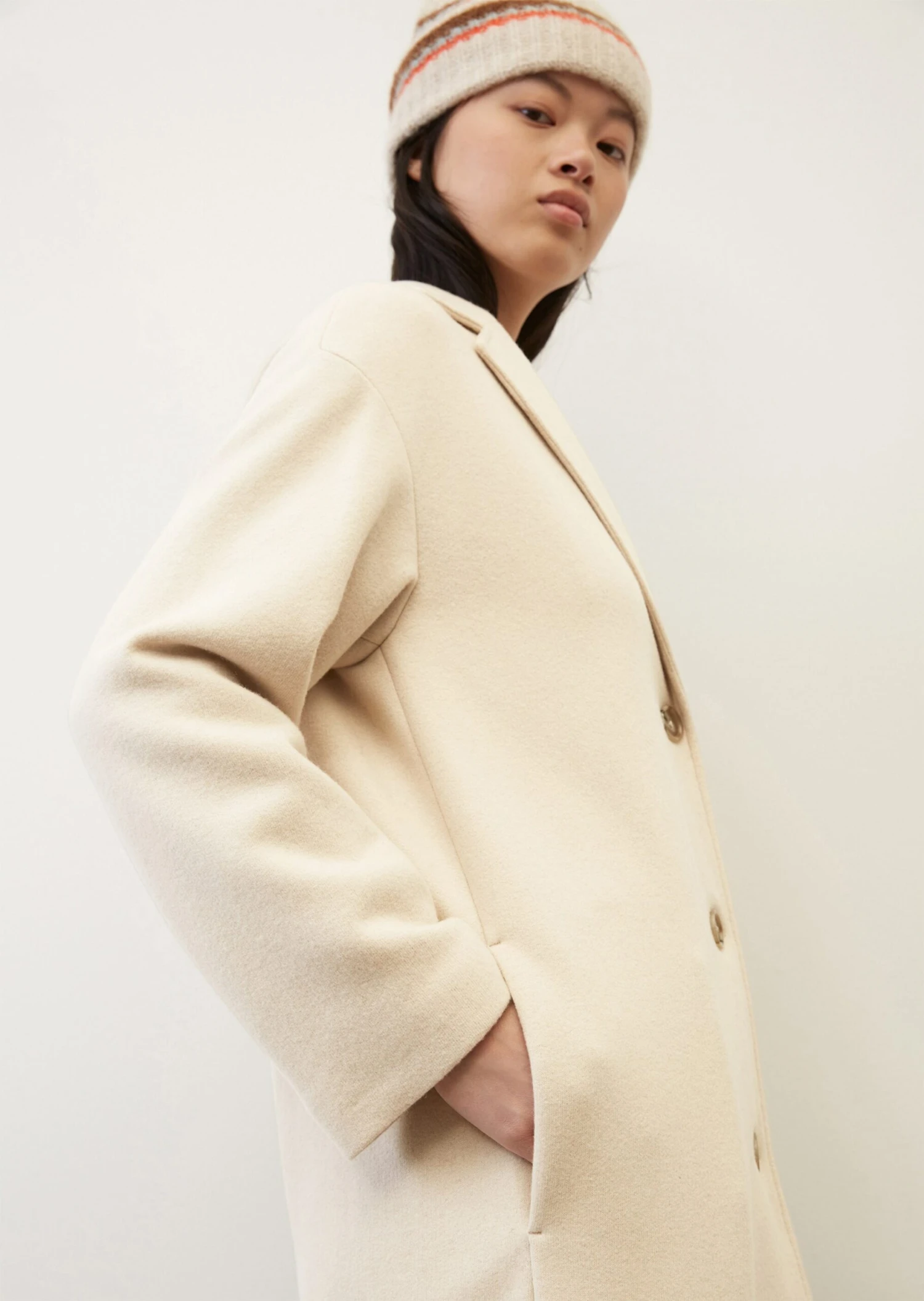 Marc O'Polo Noble Jersey Coat In An Italian Wool--blend Fabric 6 Marc O'Polo Noble Jersey Coat In An Italian Wool--blend Fabric – Bild 5