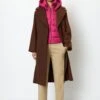Marc O'Polo Double-breasted Wool Coat With Belt Virgin Wool Mix