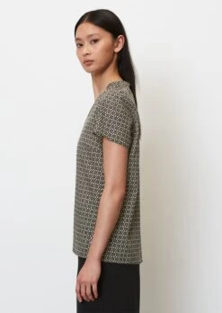 Marc O'Polo Patterned Blouse Top Made Of Lightweight Cotton Voile -Marc O'Polo Verkäufe ac82fc445e4645c541f65fb4efe87c1e