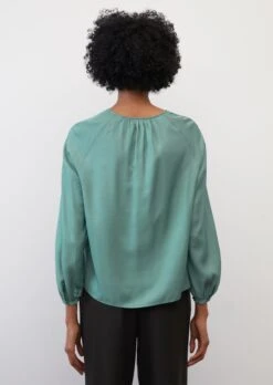 Marc O'Polo Round-neck Blouse With Voluminous Sleeves From LENZING™ ECOVERO™ -Marc O'Polo Verkäufe b0e1991199be42fad3b43980dbbcc86f