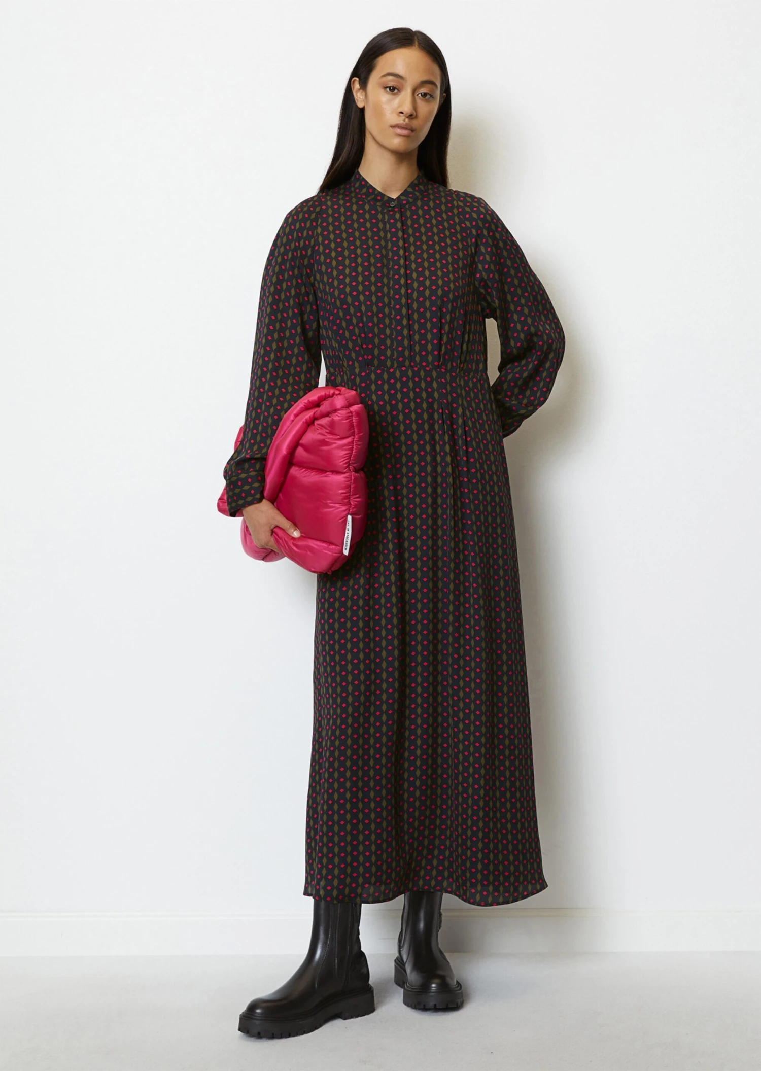 Marc O'Polo Maxi Dress Relaxed Made Of Flowing Viscose 3 Marc O'Polo Maxi Dress Relaxed Made Of Flowing Viscose