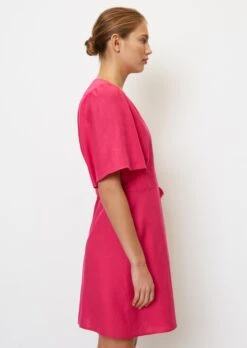 Marc O'Polo Short Linen Wrap Dress With Flounce Sleeves -Marc O'Polo Verkäufe b4f71d6c792e5564cd7478cd99e2eb78