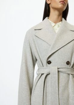 Marc O'Polo Coat With Waist Belt Made From Compact Knitted Quality -Marc O'Polo Verkäufe b50aae5026f0645edfb8bdf7d6c73498
