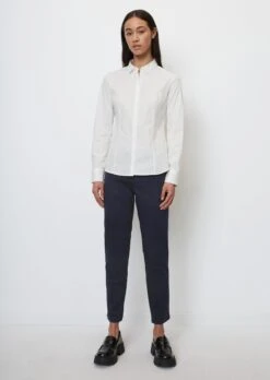 Marc O'Polo Long-sleeved Blouse In Stretch Poplin Fabric -Marc O'Polo Verkäufe b792af6bf3280a7ca8784e1581128347