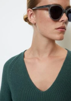 Marc O'Polo V-neck Knit Jumper Relaxed Made From Heavy Cotton Yarn -Marc O'Polo Verkäufe b8e2ee5eee1319d0233293d79e43526c