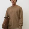 Marc O'Polo Crewneck Jumper In A Relaxed Fit In Summery Bouclé