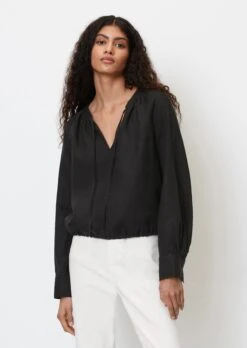 Marc O'Polo Linen Boho Blouse In A Regular Fit With Drawstring At The Hem -Marc O'Polo Verkäufe ba97c8c487916adf1b503535016a63d3